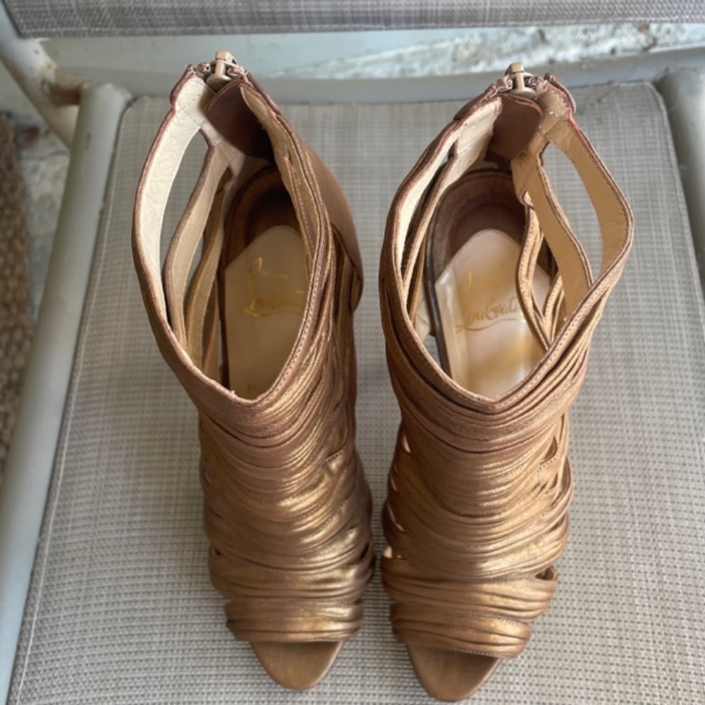 Christian Louboutin Tinazata Caged Heels Booties - Picture 9 of 16